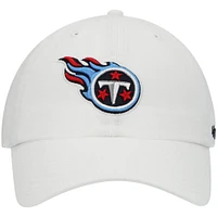 Men's '47 White Tennessee Titans Clean Up Adjustable Hat