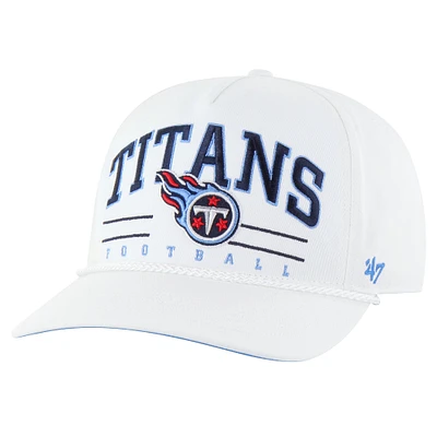 Casquette ajustable en corde Roscoe Hitch des Tennessee Titans pour homme, modèle blanc '47