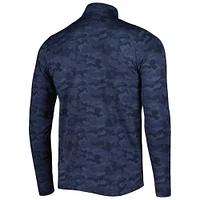 Men's Antigua Navy Tennessee Titans Brigade Quarter-Zip Sweatshirt