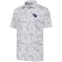 Polo blanc Antigua Tennessee Titans Collide pour hommes