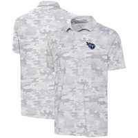 Polo blanc Antigua Tennessee Titans Collide pour hommes