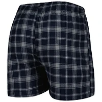 Men's Concepts Sport Navy/Gray Tennessee Titans Ledger Flannel Boxers