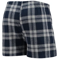 Men's Concepts Sport Navy/Silver Tennessee Titans Takeaway Flannel Boxers