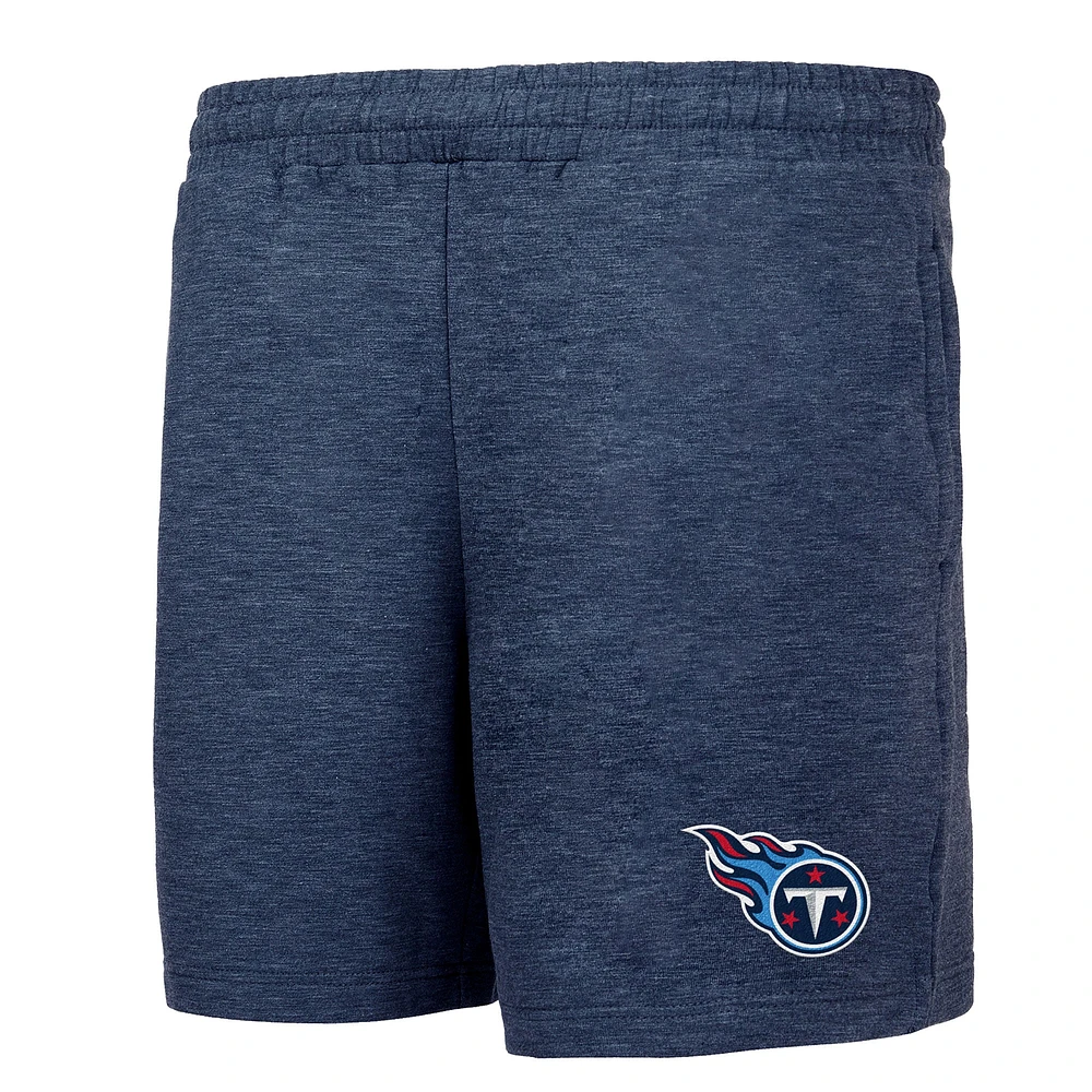 Short en polaire Concepts Sport pour hommes, bleu marine, Tennessee Titans Powerplay