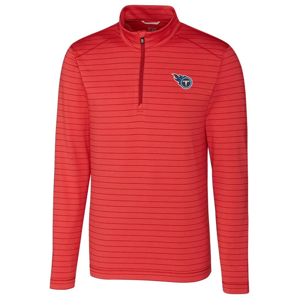 Lids Tennessee Titans Cutter & Buck Holman Stripe Quarter-Zip