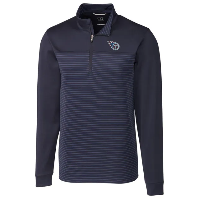 Lids Tennessee Titans Cutter & Buck Holman Stripe Quarter-Zip