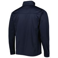 Men's Dunbrooke Heather Navy Tennessee Titans Freestyle Coated Tech Fleece Full-Zip Jacket