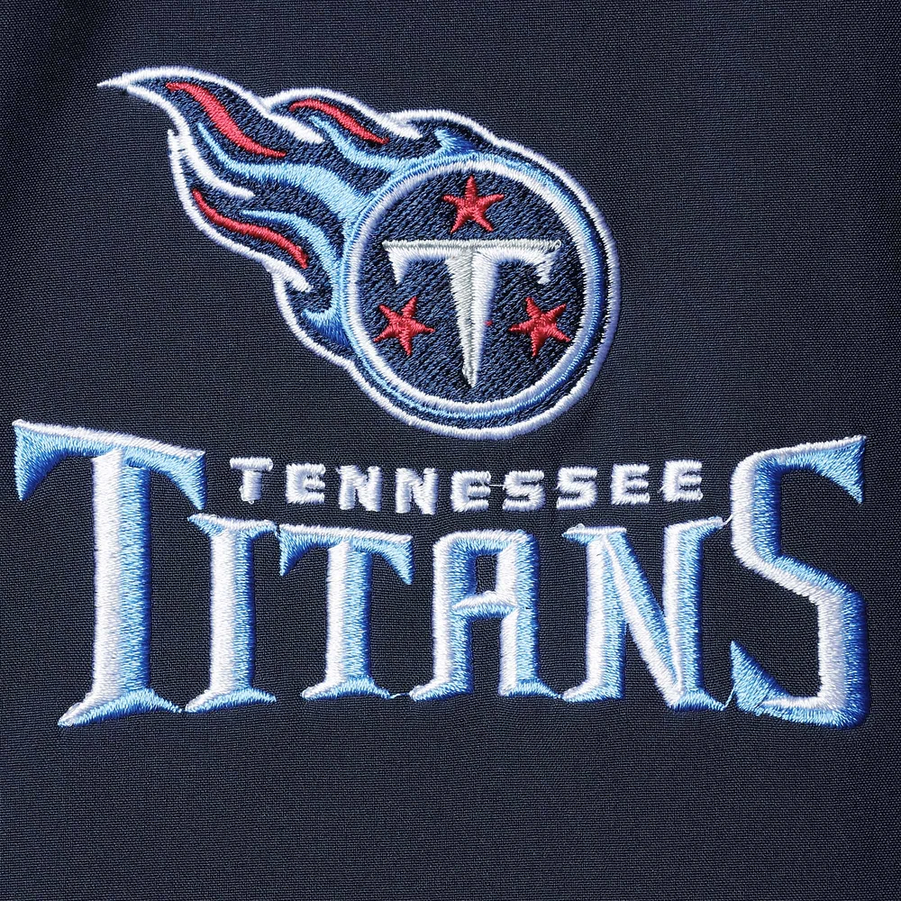Men's Dunbrooke Navy Tennessee Titans Big & Tall Archer Softshell Full-Zip Vest