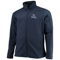 Men's Dunbrooke Navy Tennessee Titans Big & Tall Sonoma Softshell Full-Zip Jacket