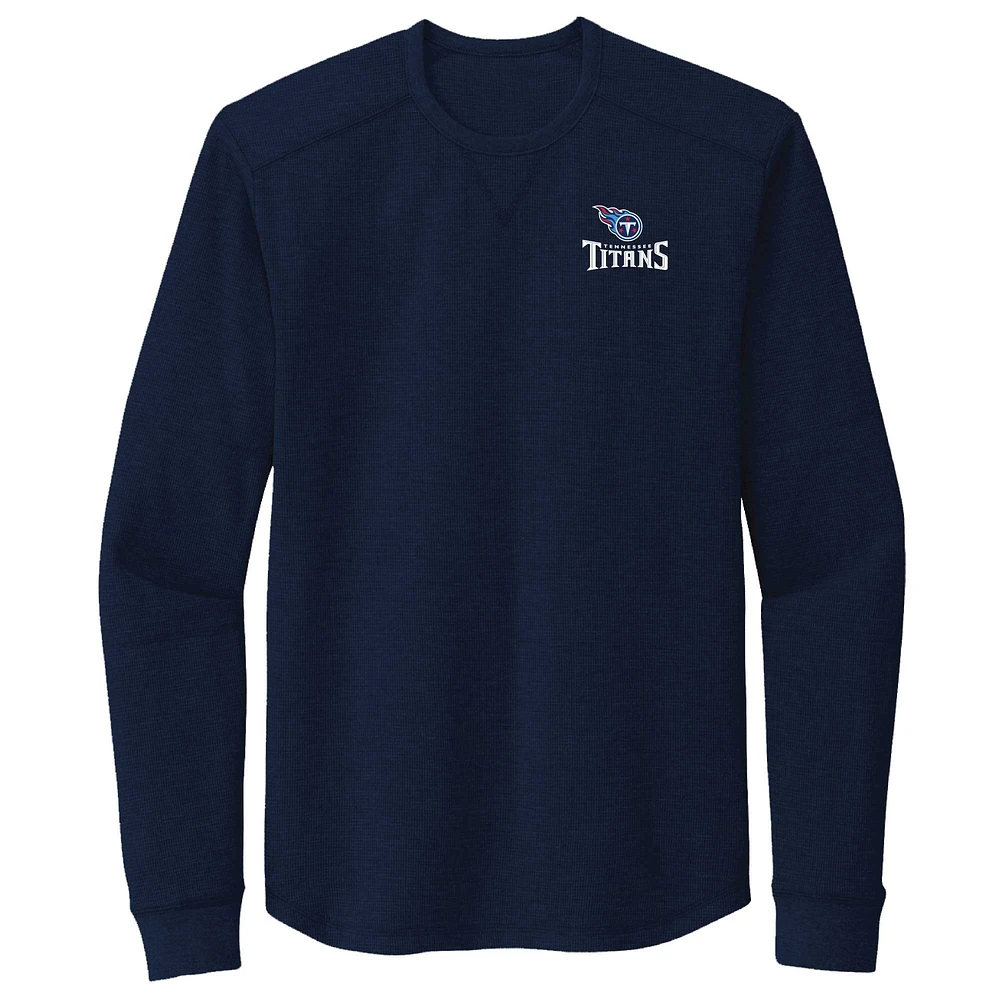 Men's Dunbrooke Navy Tennessee Titans Cavalier Thermal Long Sleeve T-Shirt