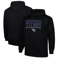 Sweat à capuche noir Fanatics Tennessee Titans Big & Tall Pop pour hommes