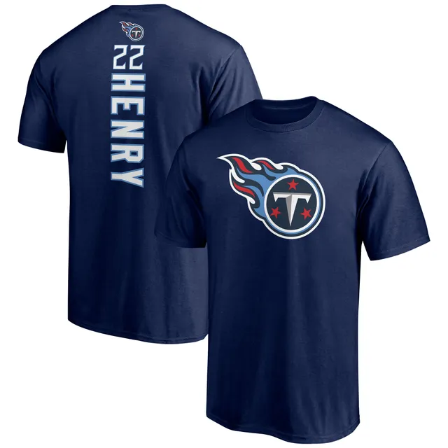 Nike Women's Derrick Henry Navy Tennessee Titans Player Name Number T-shirt