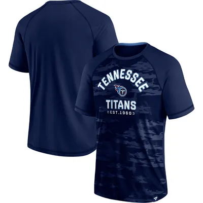 Tennessee Titans Fanatics Branded Hail Mary Raglan T-Shirt - Navy