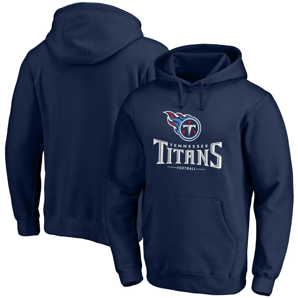 Lids Tennessee Titans Fanatics Branded Logo Team Lockup Fitted Pullover  Hoodie - Navy