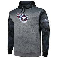 Sweat à capuche camouflage Big & Tall Fanatics Heather Charcoal Tennessee Titans pour hommes