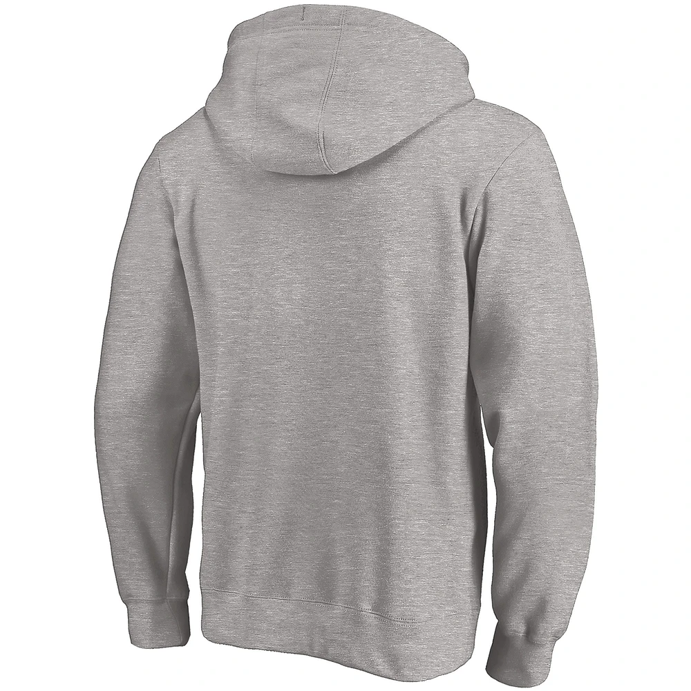 Sweat à capuche ajusté Fanatics Heather Grey Tennessee Titans Fade Out pour hommes