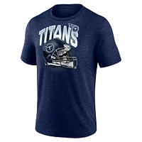 Men's Fanatics Heathered Navy Tennessee Titans End Around Tri-Blend T-Shirt