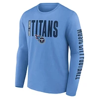 Men's Fanatics  Light Blue Tennessee Titans Big & Tall Vision Long Sleeve T-Shirt