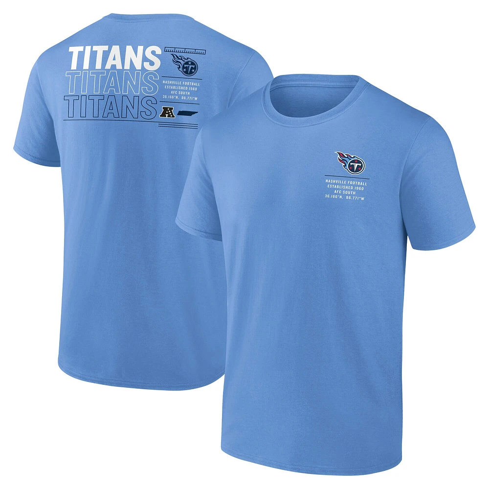 Men's Fanatics Light Blue Tennessee Titans Repeat Stats T-Shirt