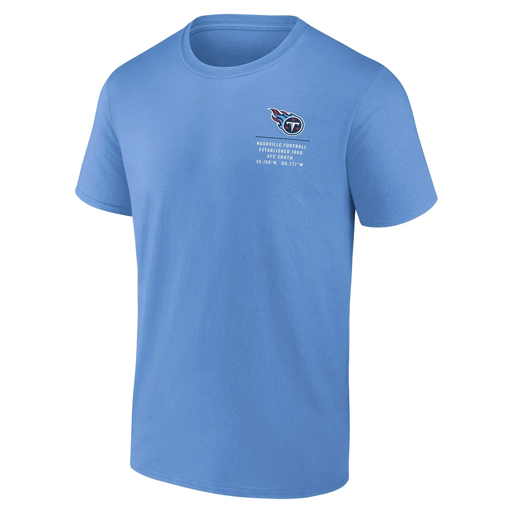 Men's Fanatics Light Blue Tennessee Titans Repeat Stats T-Shirt