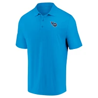 Polo bleu clair avec logo de l'équipe des Titans du Tennessee Fanatics pour hommes