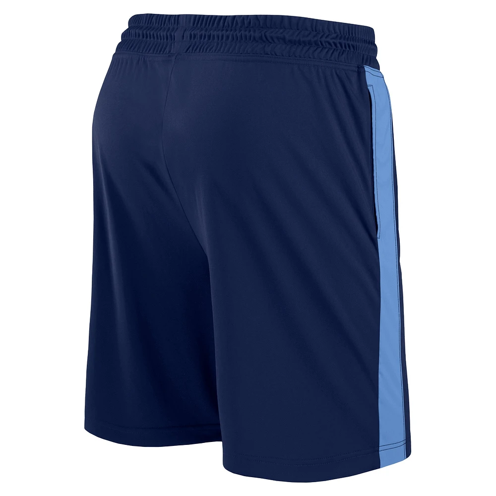 Fanatics pour hommes marine/bleu clair Tennessee Titans Break It Loose - Shorts