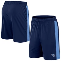 Fanatics pour hommes marine/bleu clair Tennessee Titans Break It Loose - Shorts