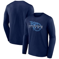 Men's Fanatics Navy Tennessee Titans Advance to Victory Long Sleeve T-Shirt