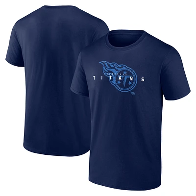 T-shirt coordonné bleu marine Tennessee Titans pour hommes Fanatics Big & Tall