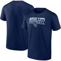 Men's Fanatics Navy Tennessee Titans Big & Tall Music City Football Statement T-Shirt