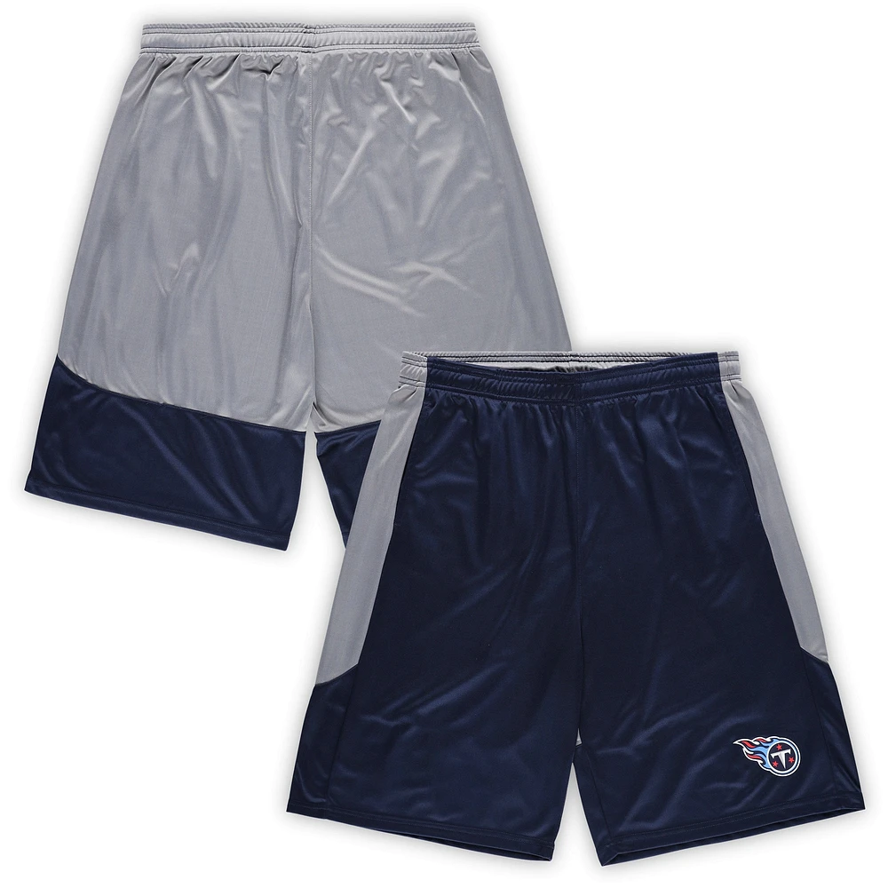 Men's Fanatics Navy Tennessee Titans Big & Tall Team Logo Shorts