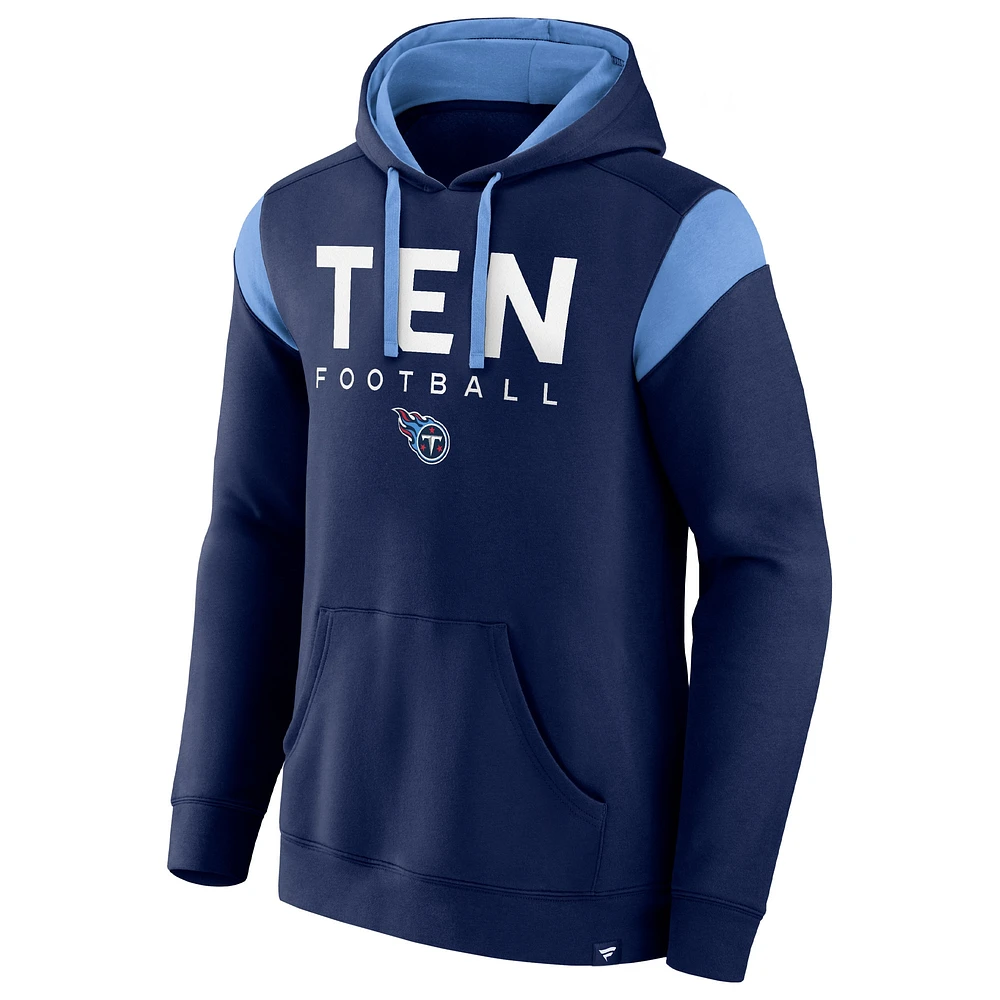 Men's Fanatics Navy Tennessee Titans Call The Shot Pullover Hoodie