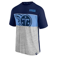 Men's Fanatics Navy Tennessee Titans Colorblock T-Shirt