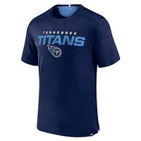 T-shirt Fanatics Navy Tennessee Titans Defender Evo pour hommes