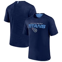 T-shirt Fanatics Navy Tennessee Titans Defender Evo pour hommes