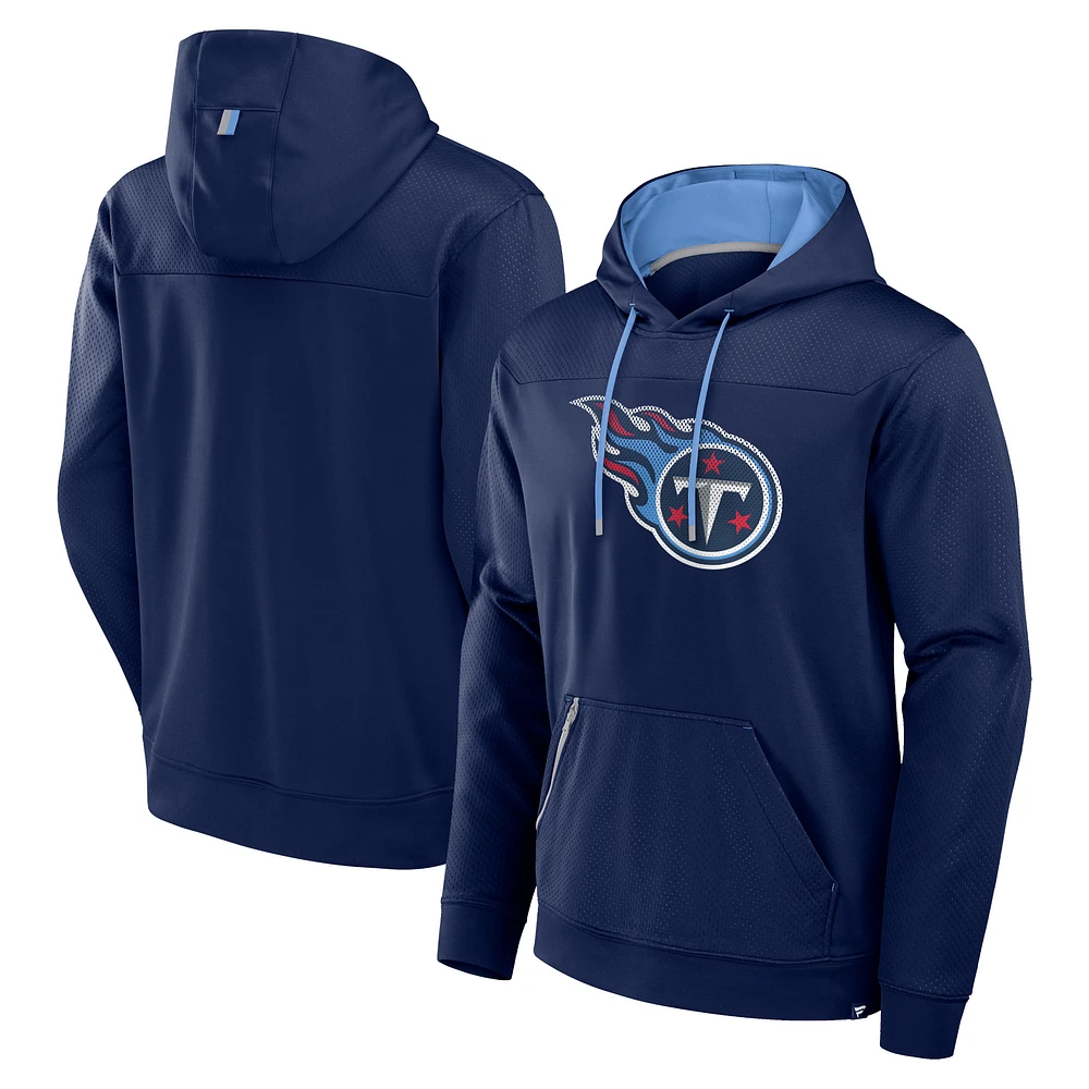 Sweat à capuche bleu marine Tennessee Titans Defender pour homme