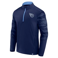 Pull à glissière quart de tour Tennessee Titans Defender pour homme la marque Fanatics bleu marine