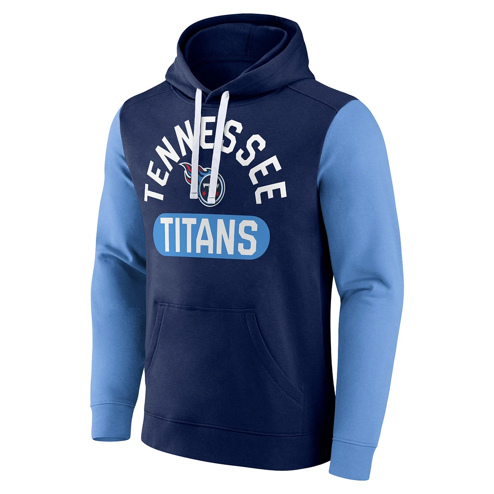 Sweat à capuche Extra Point Fanatics pour hommes, bleu marine, Tennessee Titans