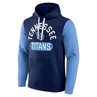 Men's Fanatics Navy Tennessee Titans Extra Point Pullover Hoodie