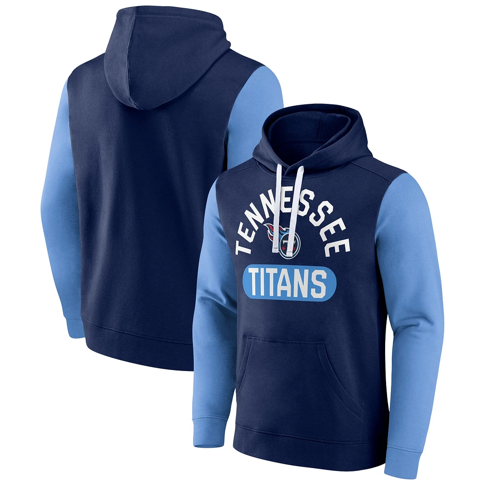 Sweat à capuche Extra Point Fanatics pour hommes, bleu marine, Tennessee Titans