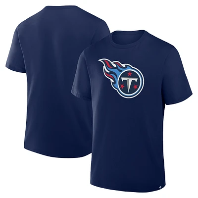 T-shirt Fanatics bleu marine pour homme, motif héritage des Titans du Tennessee