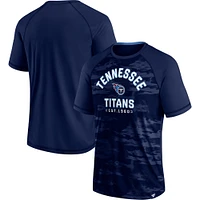 T-shirt Fanatics Navy Tennessee Titans Hail Mary Raglan pour hommes