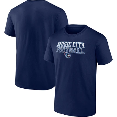 Men's Fanatics Navy Tennessee Titans Heavy Hitter T-Shirt