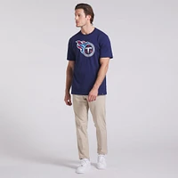 T-shirt en coton bleu marine pour homme Fanatics Tennessee Titans Legacy