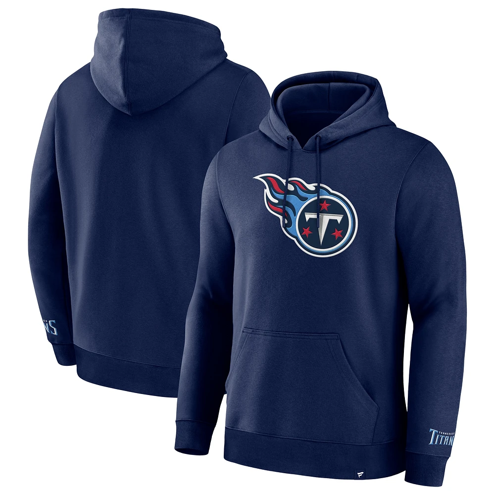 Sweat à capuche en polaire Legacy pour homme de la marque Fanatics Navy Tennessee Titans