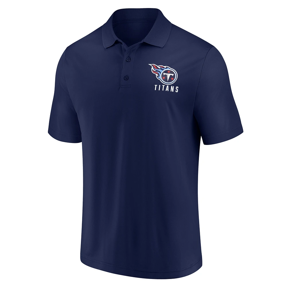 Men's Fanatics  Navy Tennessee Titans Lockup Polo