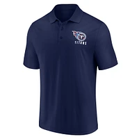 Men's Fanatics  Navy Tennessee Titans Lockup Polo