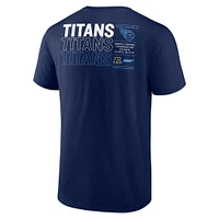 T-shirt Fanatics Navy Tennessee Titans Repeat Stats pour hommes