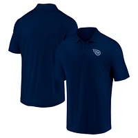 Polo bleu marine avec logo de l'équipe des Titans du Tennessee Fanatics pour hommes