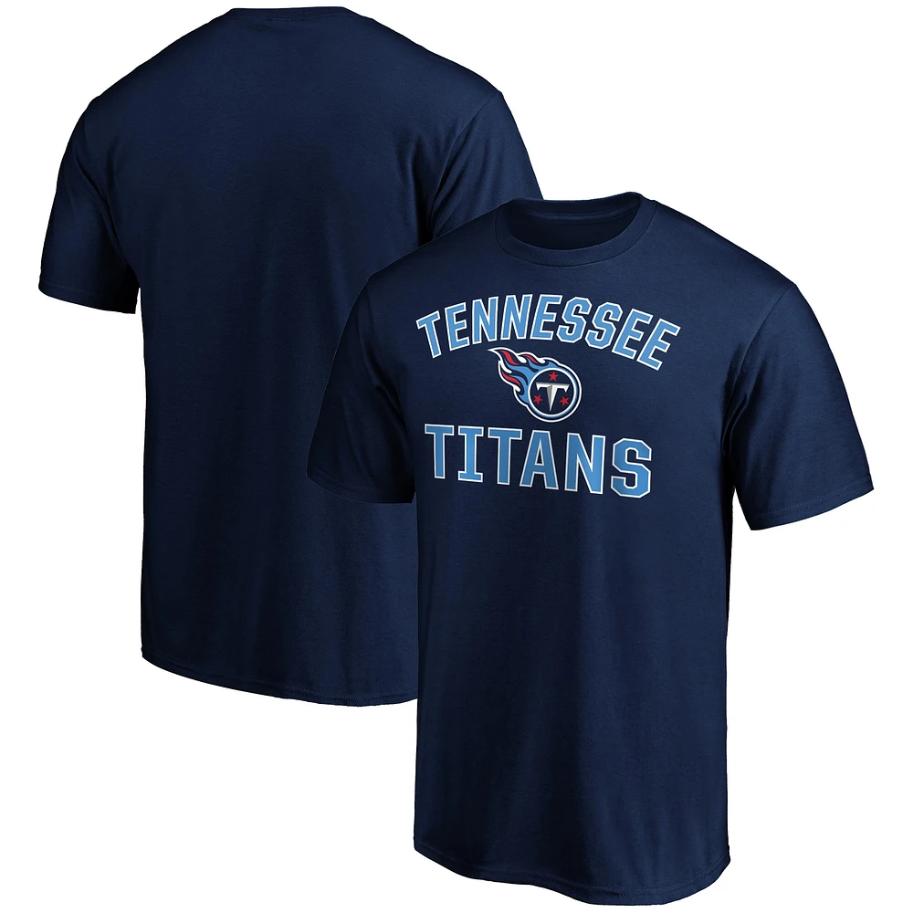 T-shirt bleu marine Fanatics Tennessee Titans Victory Arch pour hommes